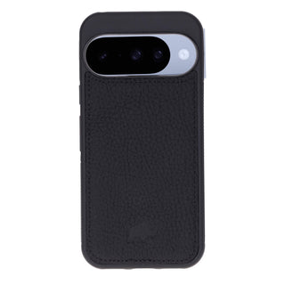 York Leather Snap - On Case – Pixel 10, Pebble Black - BlackBrook Case