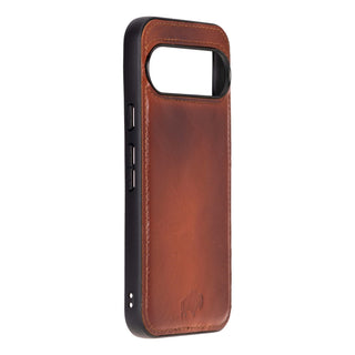 York Leather Snap - On Case – Pixel 10 Pro, Burnished Tan - BlackBrook Case