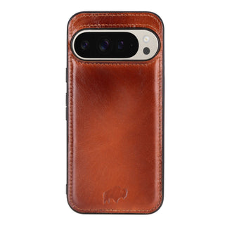 York Leather Snap - On Case – Pixel 10 Pro, Burnished Tan - BlackBrook Case
