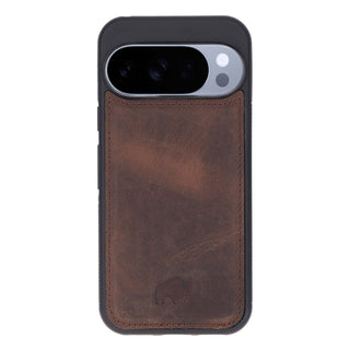 York Leather Snap - On Case – Pixel 10 Pro, Distressed Coffee - BlackBrook Case