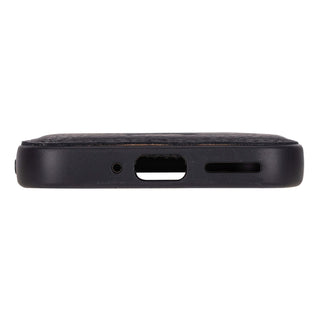 York Leather Snap - On Case – Pixel 10 Pro, Pebble Black - BlackBrook Case