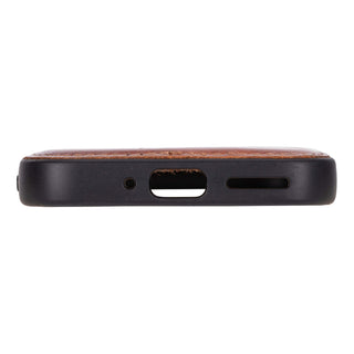 York Leather Snap - On Case – Pixel 10 Pro XL, Burnished Tan - BlackBrook Case