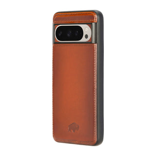 York Leather Snap - On Case – Pixel 10 Pro XL, Burnished Tan - BlackBrook Case