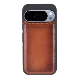 York Leather Snap - On Case – Pixel 10 Pro XL, Burnished Tan - BlackBrook Case