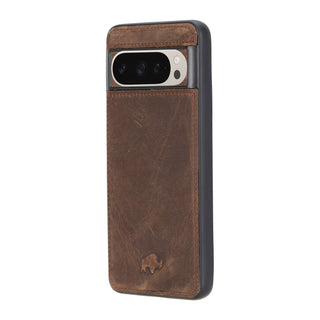 York Leather Snap - On Case – Pixel 10 Pro XL, Distressed Coffee - BlackBrook Case