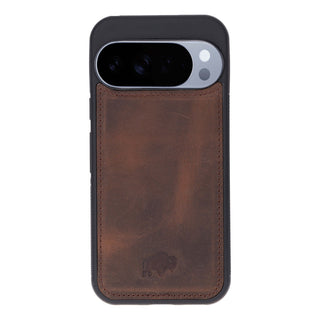 York Leather Snap - On Case – Pixel 10 Pro XL, Distressed Coffee - BlackBrook Case