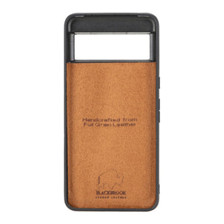 York Leather Snap - On Case – Pixel 8, Burnished Tan - BlackBrook Case