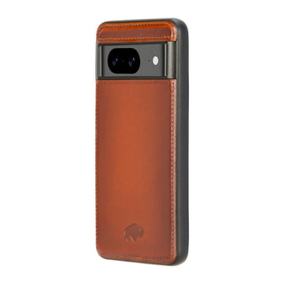 York Leather Snap - On Case – Pixel 8, Burnished Tan - BlackBrook Case
