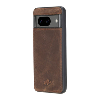 York Leather Snap-On Case – Pixel 8, Distressed Coffee - BlackBrook Case