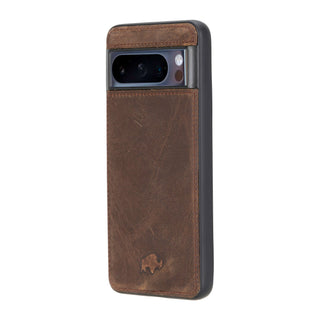 York Leather Snap - On Case – Pixel 8 Pro, Distressed Coffee - BlackBrook Case