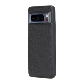 York Leather Snap - On Case – Pixel 8 Pro, Pebble Black - BlackBrook Case