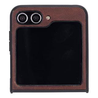 York Samsung Z Flip 5 Leather Back Cover Case - Bouletta