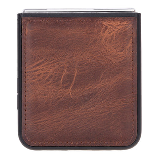 York Samsung Z Flip 5 Leather Back Cover Case - Bouletta