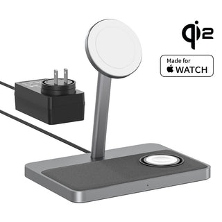 ZIKE 3 - in - 1 Qi2 & MFW Magnetic Wireless Charging Stand - ZikeTech