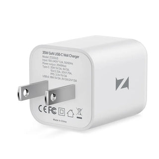 ZIKE 35W GaN USB - C + USB - A Dual - Port Wall Charger - ZikeTech