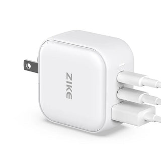 ZIKE 66W GaN USB - C 3 Ports Wall Charger - ZikeTech