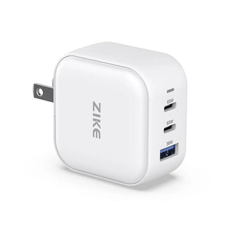 ZIKE 66W GaN USB - C 3 Ports Wall Charger - ZikeTech