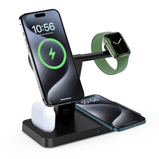 4 in 1 Foldable Wireless Charger, Black - BlackBrook Case