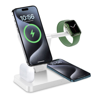 4 in 1 Foldable Wireless Charger, White - BlackBrook Case