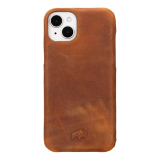 Burkley iPhone 15 Plus Wallet Case, Golden Brown - BlackBrook Case