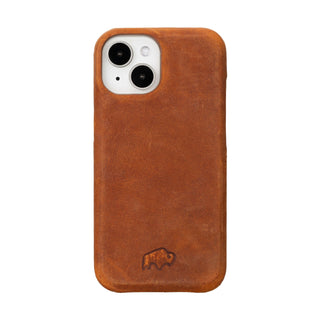 Burkley iPhone 15 Wallet Case, Golden Brown - BlackBrook Case