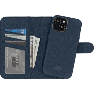 Carson iPhone 14 Plus Wallet Case, Monaco Blue - BlackBrook Case