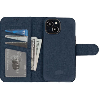 Carson iPhone 14 Plus Wallet Case, Monaco Blue - BlackBrook Case