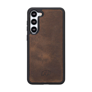 Carson Samsung S23 Plus Wallet Case, Distressed Coffee - BlackBrook Case