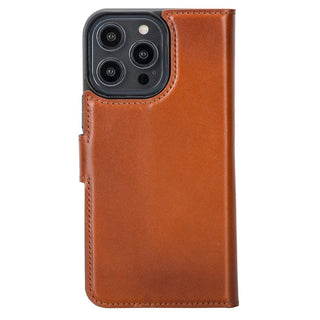 Carter iPhone 15 Pro MAX Wallet Case, Burnished Tan - BlackBrook Case