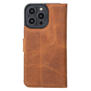 Carter iPhone 15 Pro MAX Wallet Case, Golden Brown - BlackBrook Case
