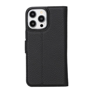 Carter iPhone 15 Pro MAX Wallet Case, Pebble Black - BlackBrook Case