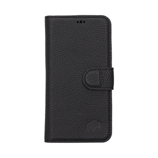 Carter iPhone 15 PRO Wallet Case, Pebble Black - BlackBrook Case