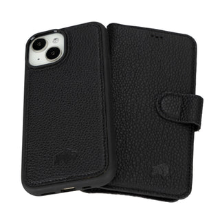 Carter iPhone 15 Wallet Case, Pebble Black - BlackBrook Case