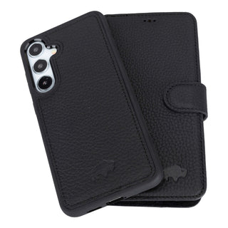 Carter Samsung S24 Plus Wallet Case, Pebble Black - BlackBrook Case