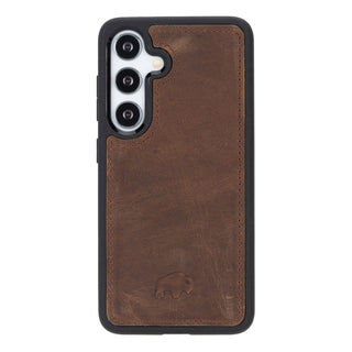 Carter Samsung S24 Wallet Case, Distressed Coffee - BlackBrook Case