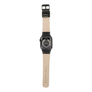 Classic Band for Apple Watch 40mm / 41mm, Pebble Black, Black Hardware - BlackBrook Case