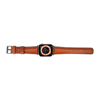 Classic Band for Apple Watch 44mm / 45mm, Burnished Tan, Black Hardware - BlackBrook Case