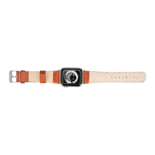 Classic Band for Apple Watch 44mm / 45mm, Burnished Tan, Silver Hardware - BlackBrook Case
