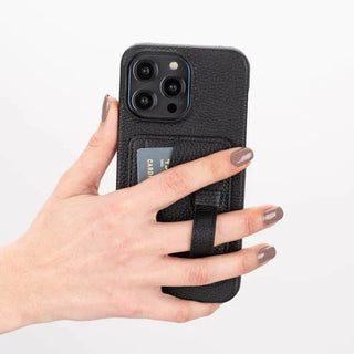 Hartford iPhone 14 Pro MAX Finger Loop Case, Pebble Black - BlackBrook Case