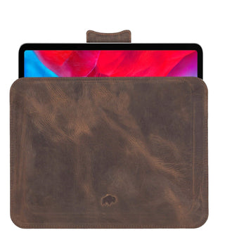 iPad Pro 12.9" Sleeve, Distressed Coffee - BlackBrook Case