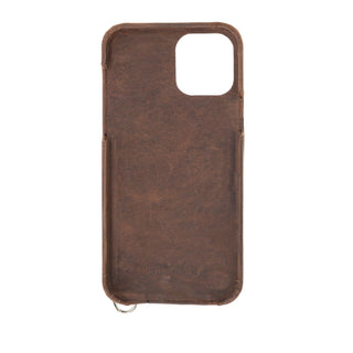 Palmer iPhone 12 Pro Max Card Case, Distressed Coffee - BlackBrook Case