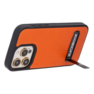 Reed iPhone 15 Pro MAX Snap-On with Stand Case, Orange - BlackBrook Case