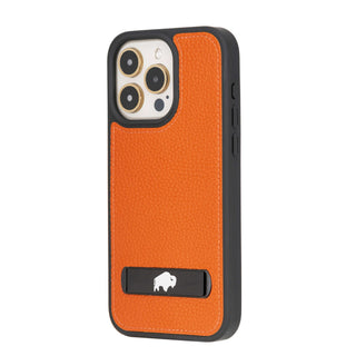 Reed iPhone 15 Pro MAX Snap-On with Stand Case, Orange - BlackBrook Case