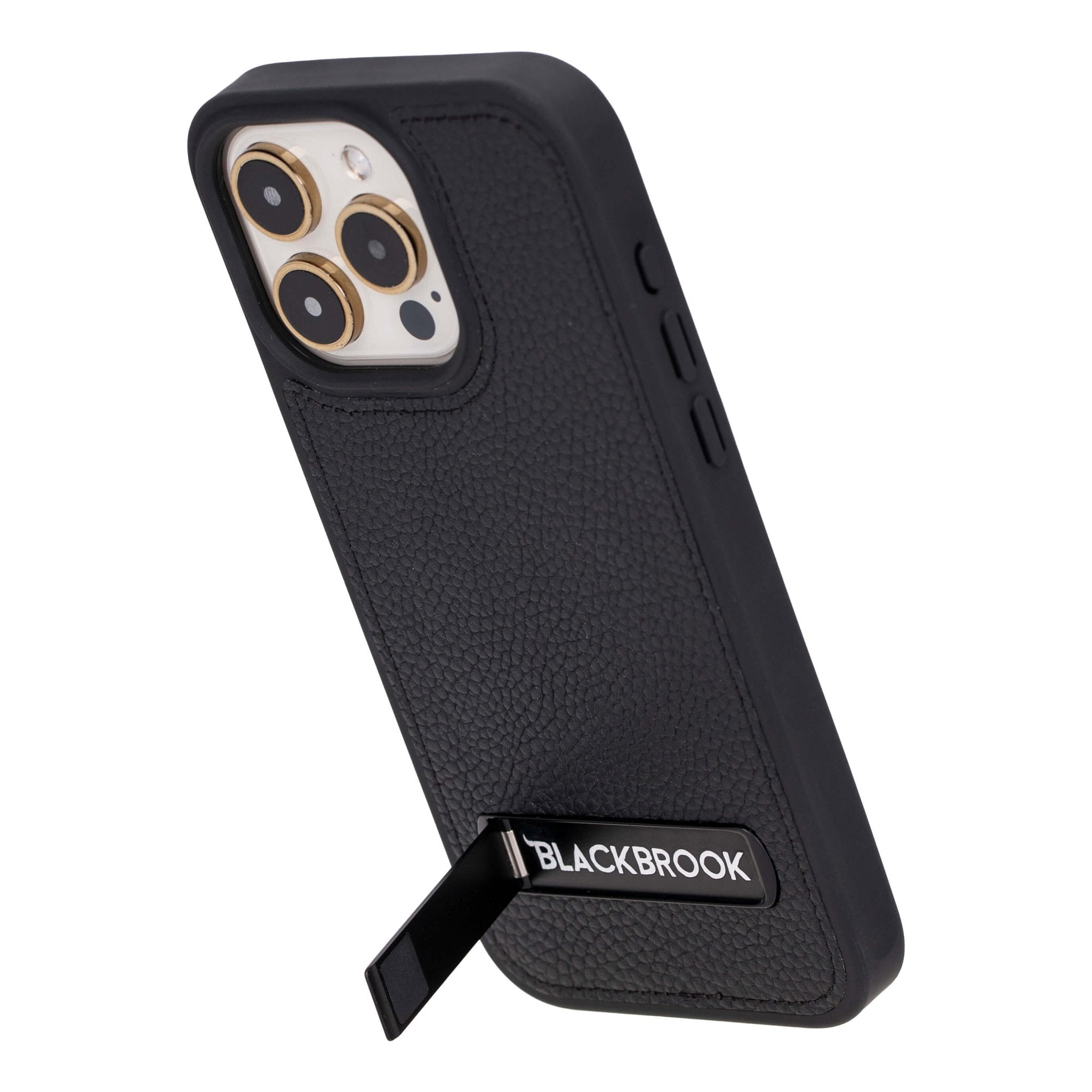 Leather iPhone 15 Pro Max Case with Stand | MagSafe | BlackBrook Leather iPhone 15 Pro Max Case with Stand | MagSafe | BlackBrook