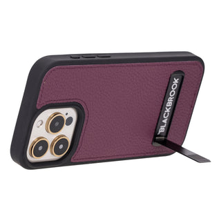 Reed iPhone 15 Pro MAX Snap-On with Stand Case, Purple - BlackBrook Case