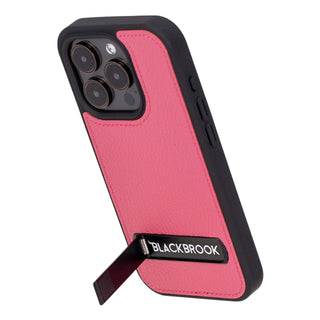 Reed iPhone 15 PRO Snap-On with Stand Case, Fuchsia - BlackBrook Case