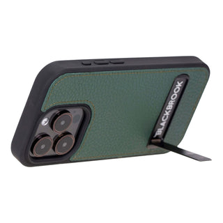 Reed iPhone 15 PRO Snap-On with Stand Case, Green - BlackBrook Case