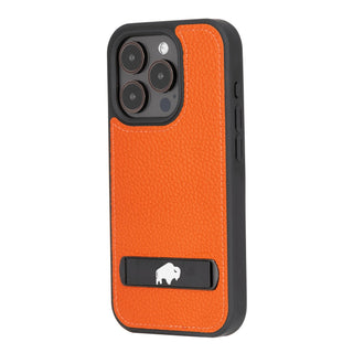 Reed iPhone 15 PRO Snap-On with Stand Case, Orange - BlackBrook Case