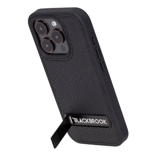 Reed iPhone 15 PRO Snap-On with Stand Case, Pebble Black - BlackBrook Case