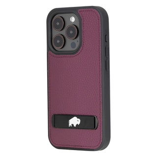 Reed iPhone 15 PRO Snap-On with Stand Case, Purple - BlackBrook Case